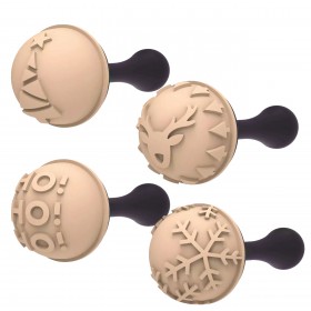 Комплект Коледни Тританиева форма + 4 щампи - "Kit Semisfera B"